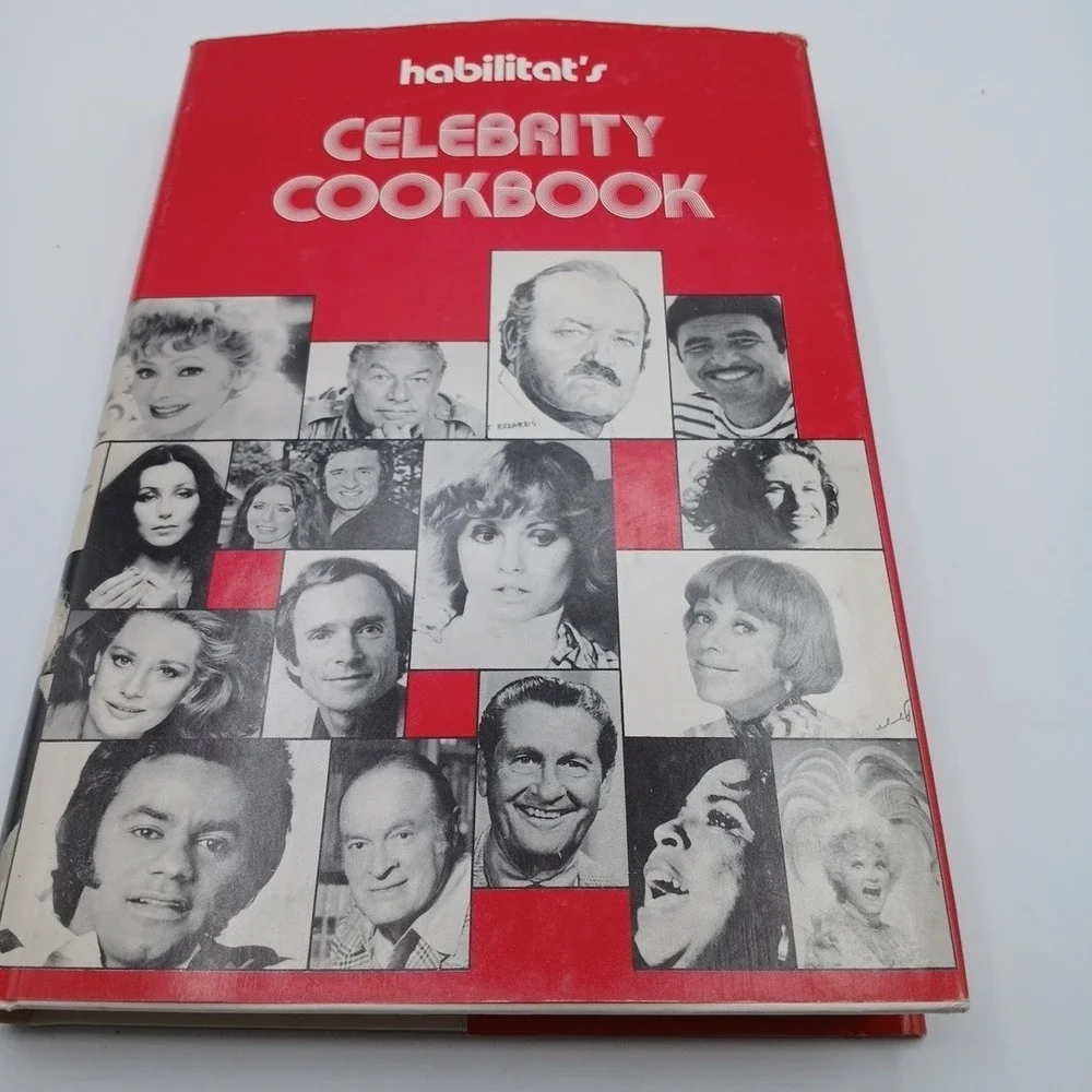Habilitat's Celebrity Cookbook MINT 1978 Cher Burt Reynolds Burnett NOS rare